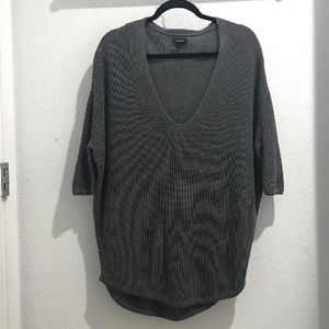 🍦4/$15 Gray Express Oversized Sweater